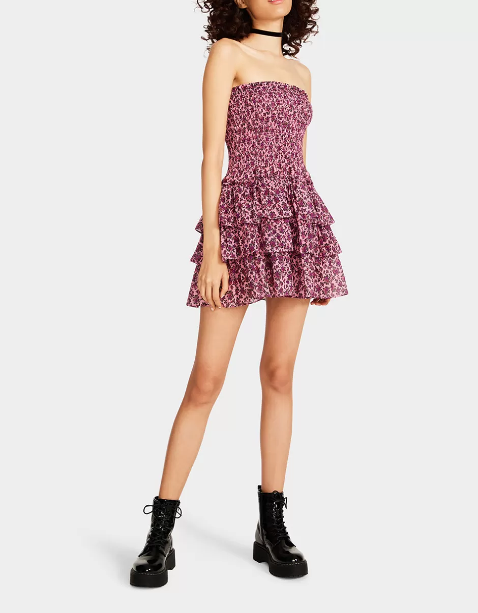 Women Betsey Johnson Clothing<Vintage Ditsy Floral Strapless Mini Dress
